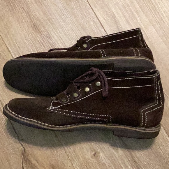 Brown Suede Lace-Up Shoes - Picture 3 of 3